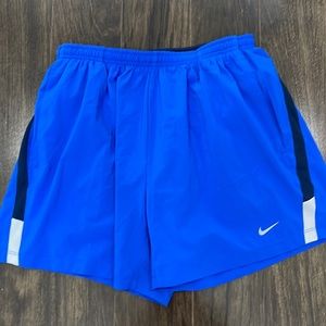Men’s Nike Running Shorts Large Royal Blue 5-inch Inseam